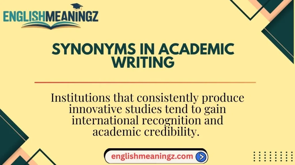 Synonyms in Academic Writing