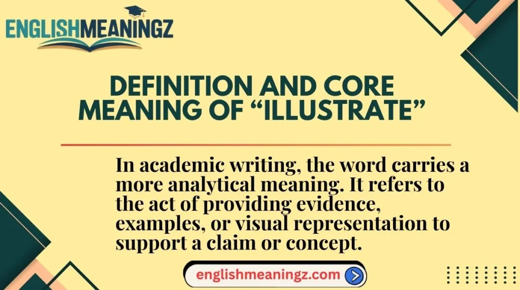 Definition and Core Meaning of “Illustrate”