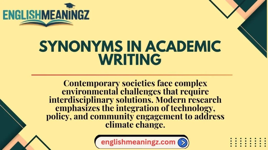 Synonyms in Academic Writing