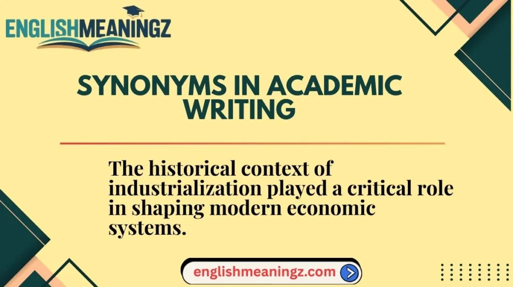 Synonyms in Academic Writing