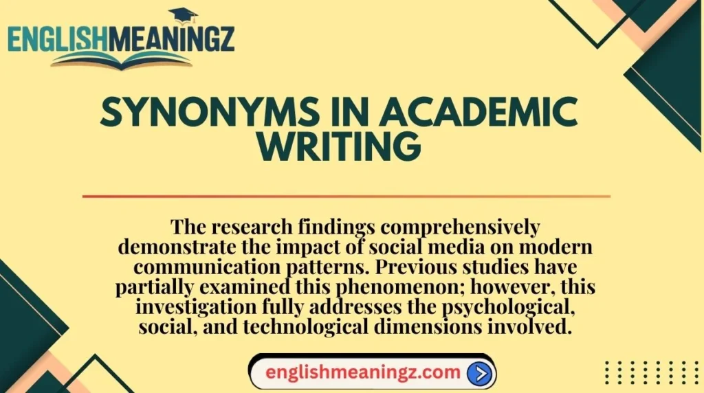 Synonyms in Academic Writing