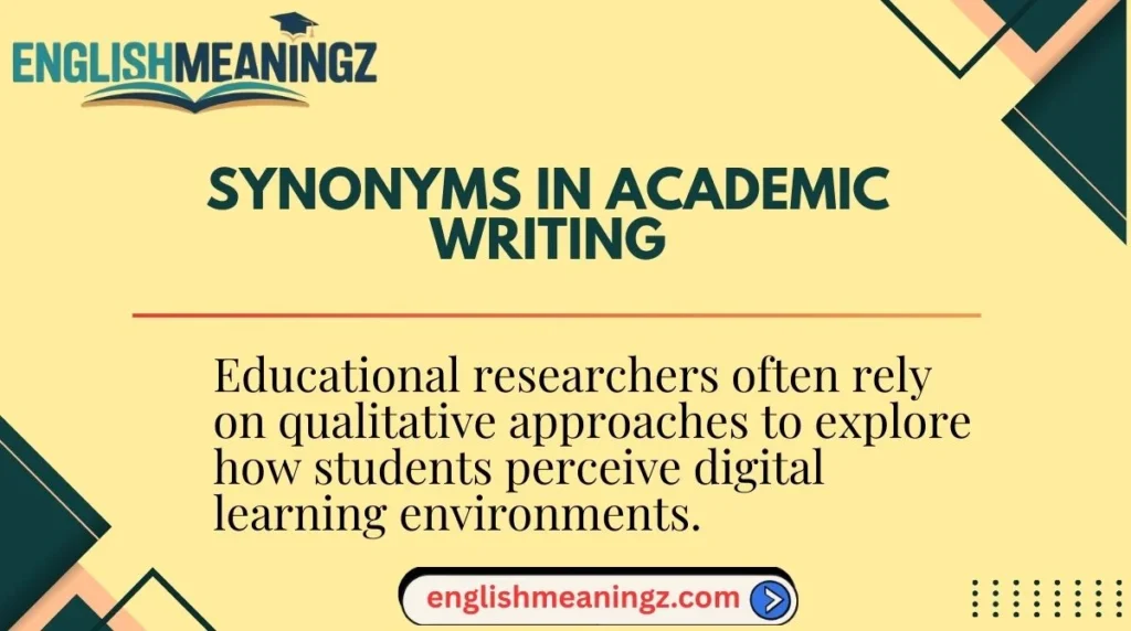 Synonyms in Academic Writing