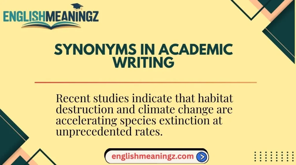 Synonyms in Academic Writing