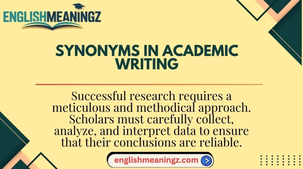 Synonyms in Academic Writing