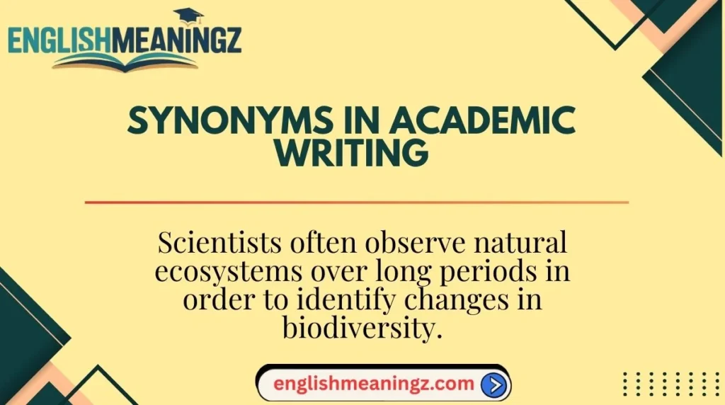 Synonyms in Academic Writing