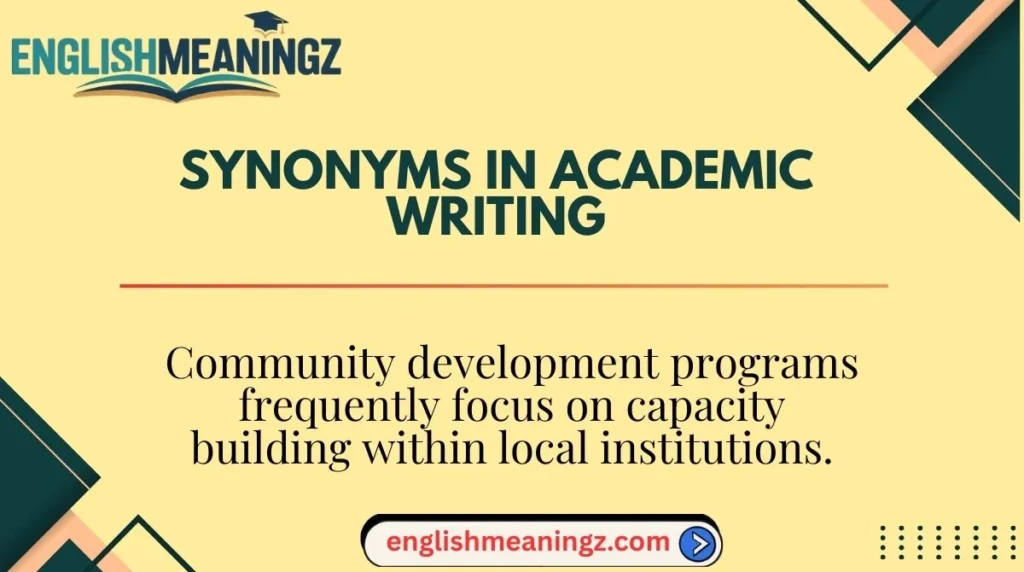 Synonyms in Academic Writing