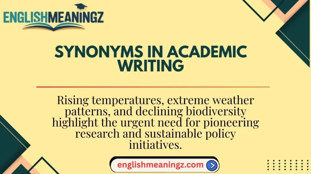 Synonyms in Academic Writing