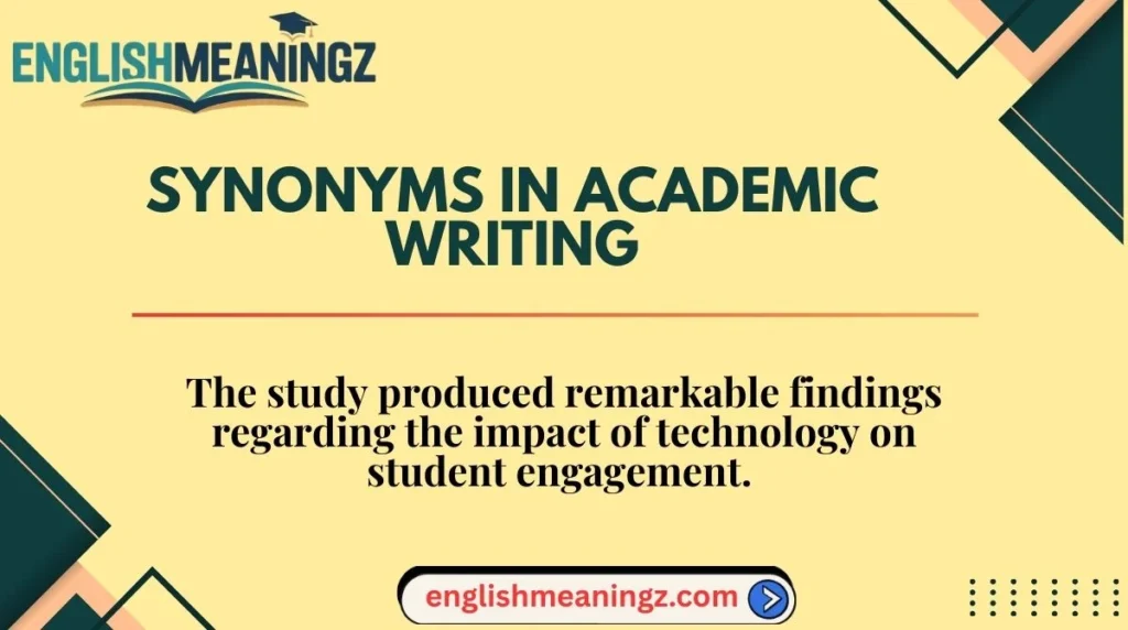 Synonyms in Academic Writing