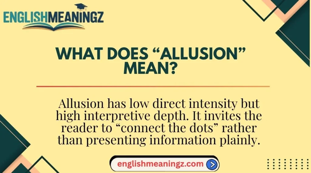 What Does “Allusion” Mean?