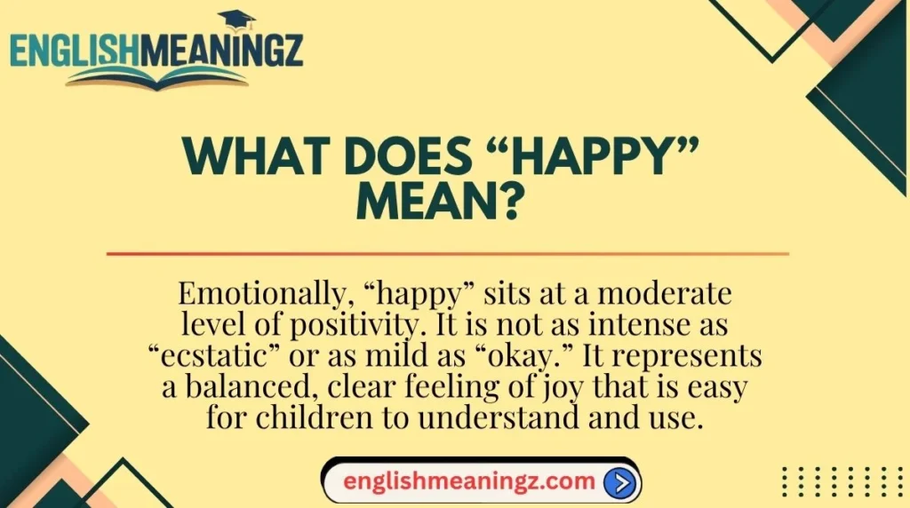 What Does “Happy” Mean?