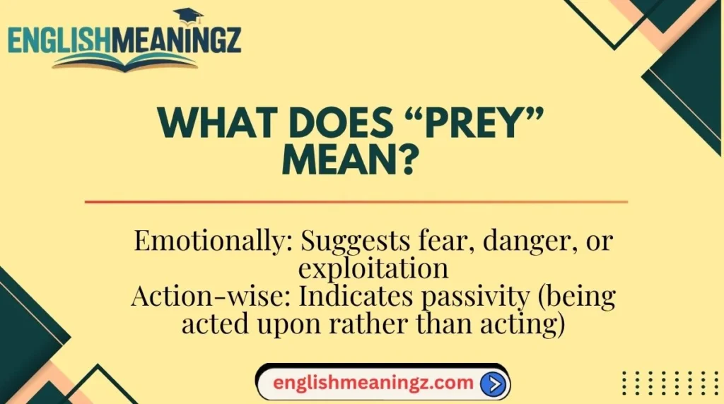 What Does “Prey” Mean?