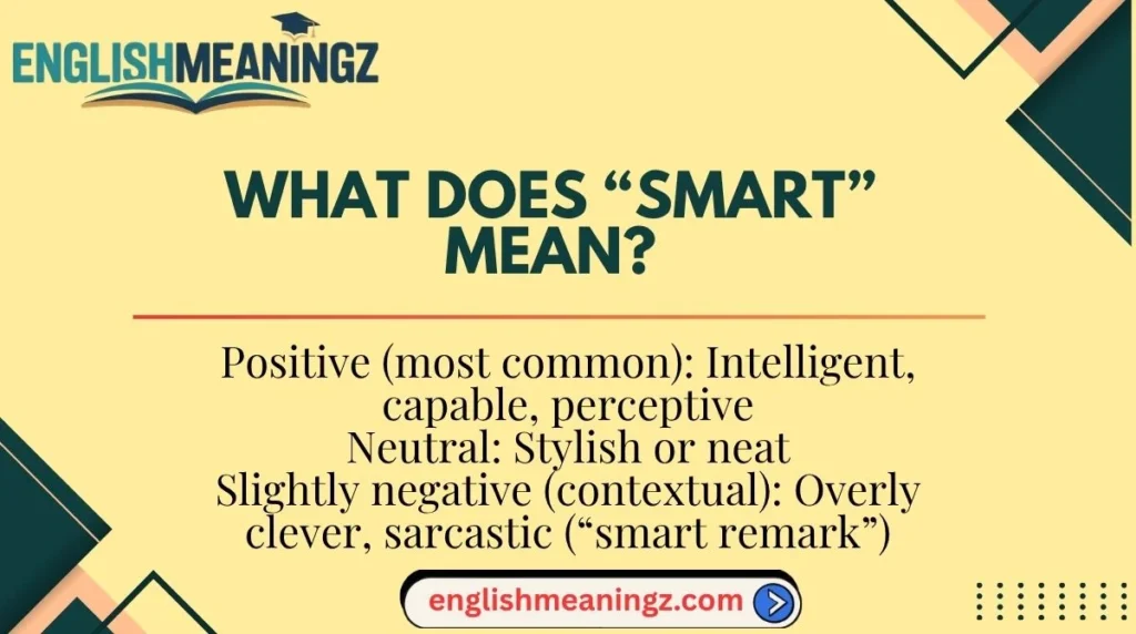 What Does “Smart” Mean?