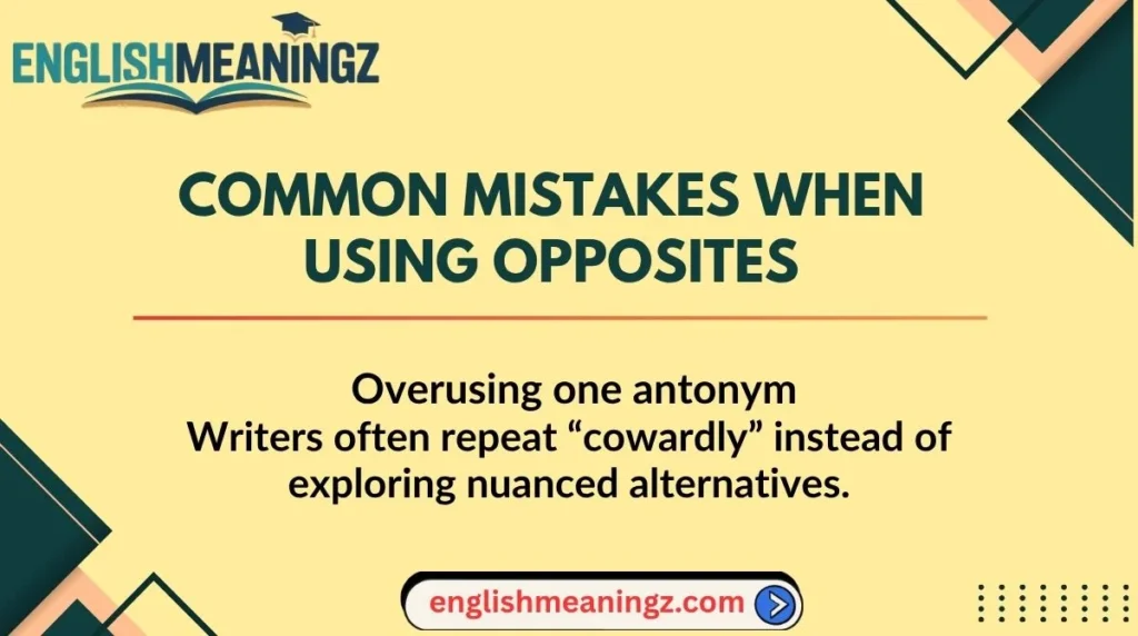 Common Mistakes When Using Opposites