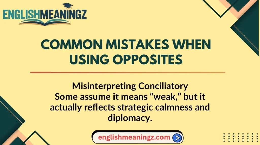 Common Mistakes When Using Opposites