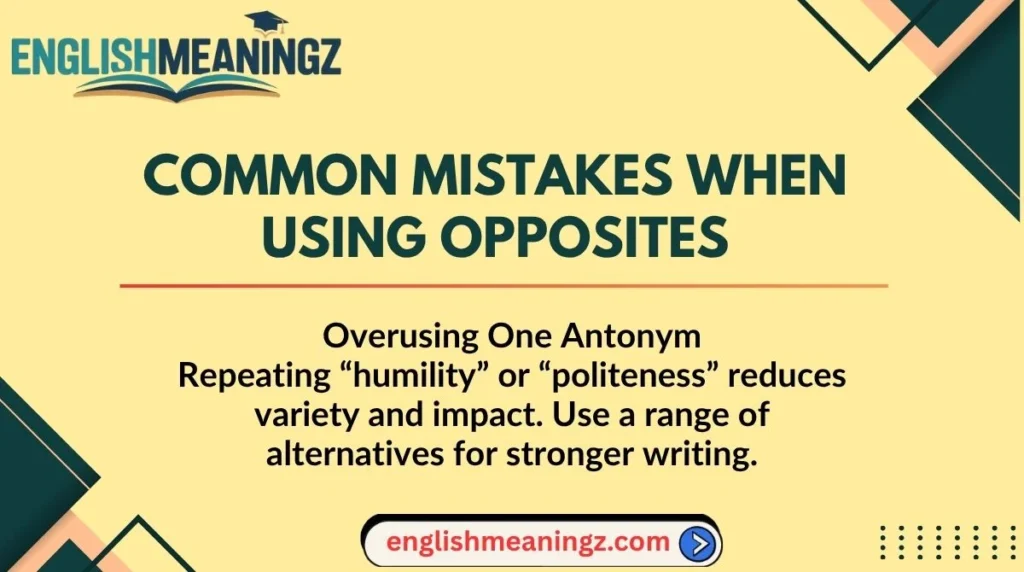 Common Mistakes When Using Opposites