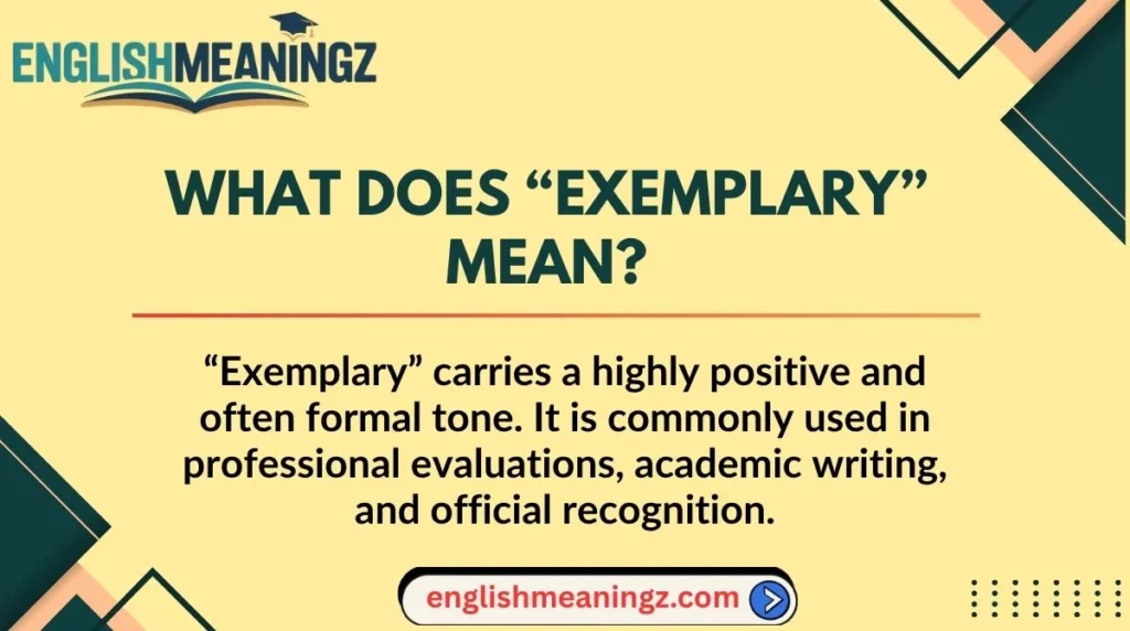 What Does “Exemplary” Mean?