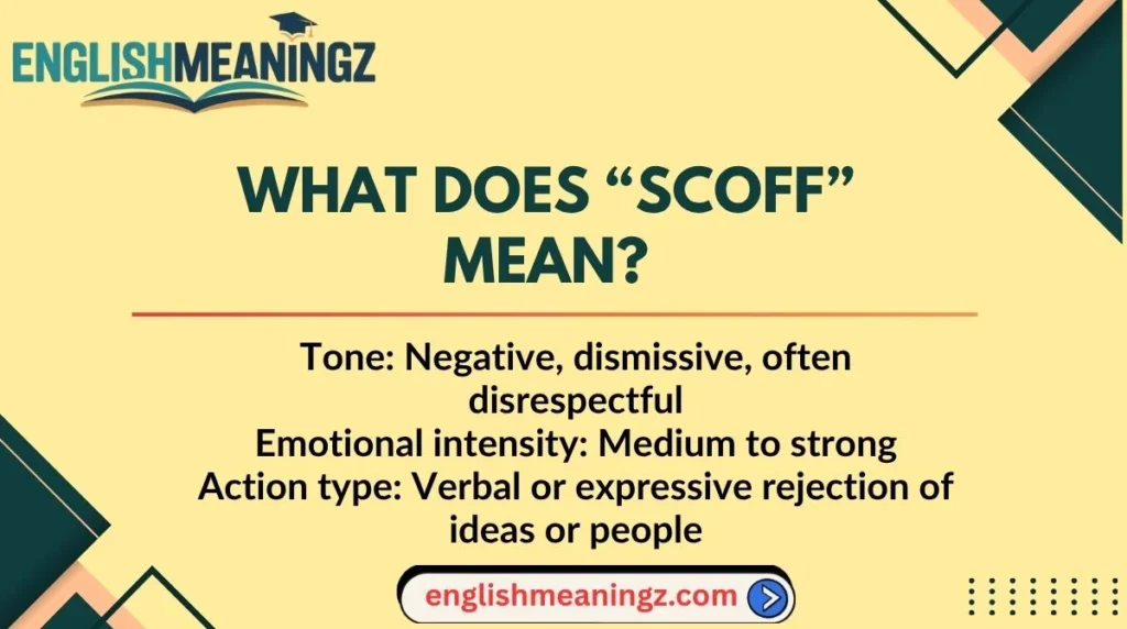 What Does “Scoff” Mean?