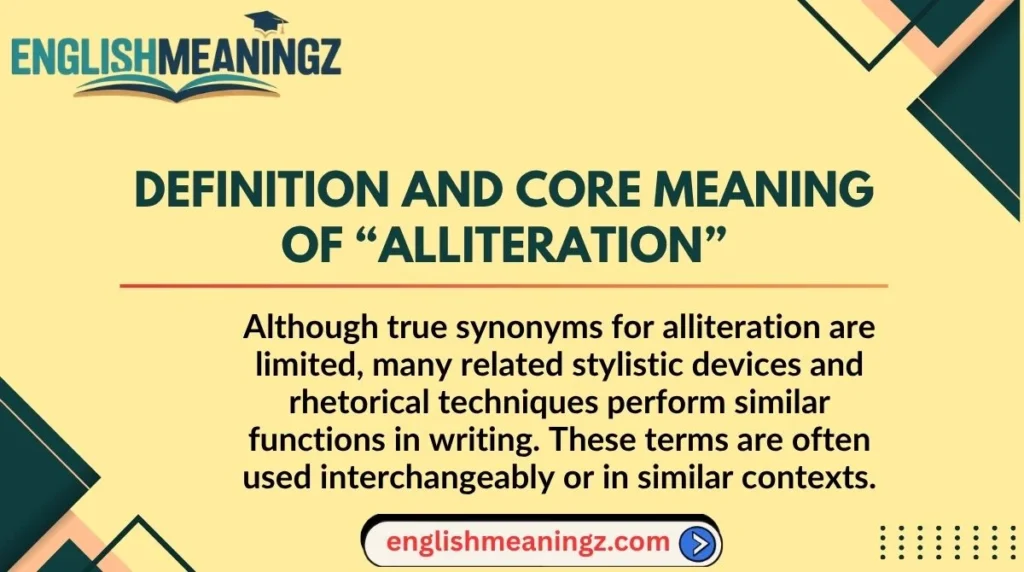 Definition and Core Meaning of “Alliteration”