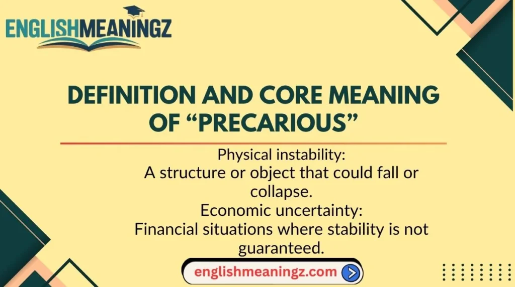 Definition and Core Meaning of “Precarious”