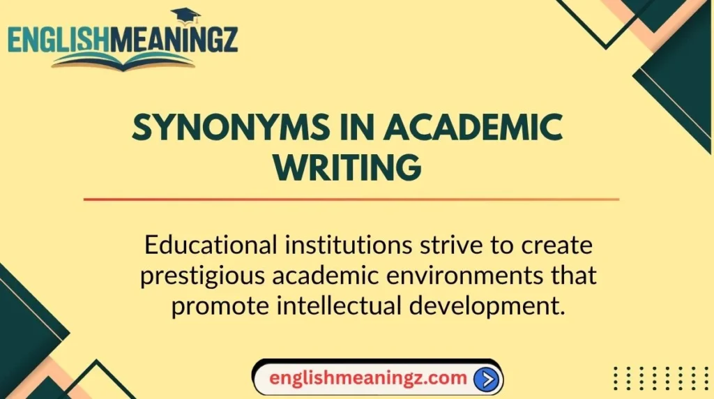 Synonyms in Academic Writing