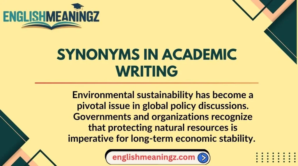 Synonyms in Academic Writing