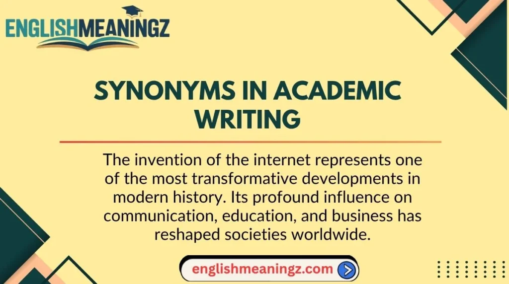 Synonyms in Academic Writing