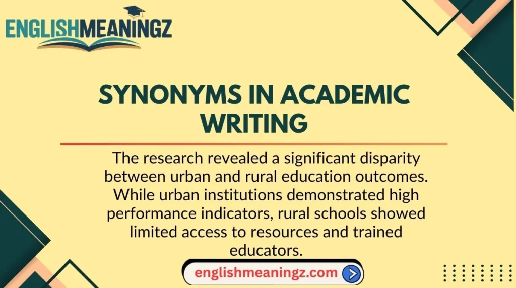 Synonyms in Academic Writing