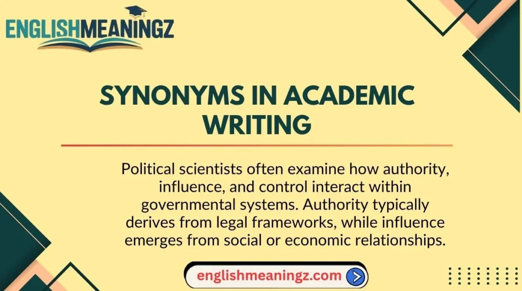 Synonyms in Academic Writing