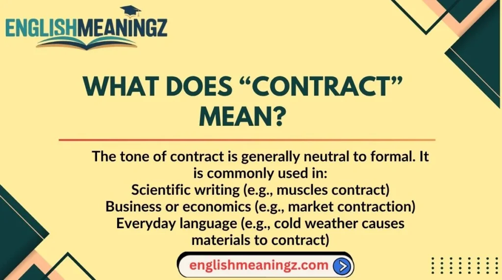 What Does “Contract” Mean?