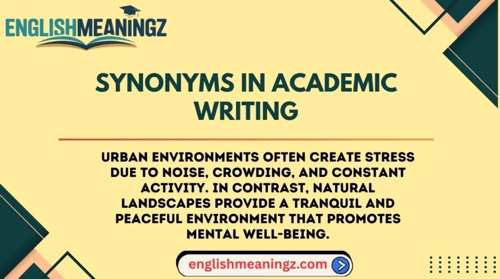 Synonyms in Academic Writing