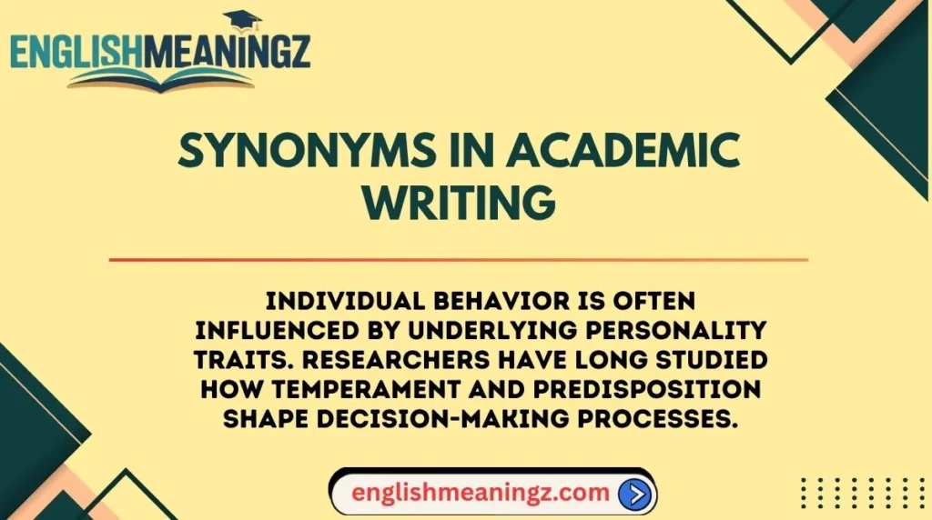 Synonyms in Academic Writing