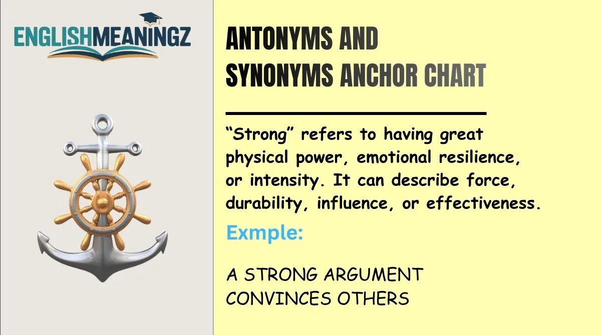 Antonyms and Synonyms Anchor Chart