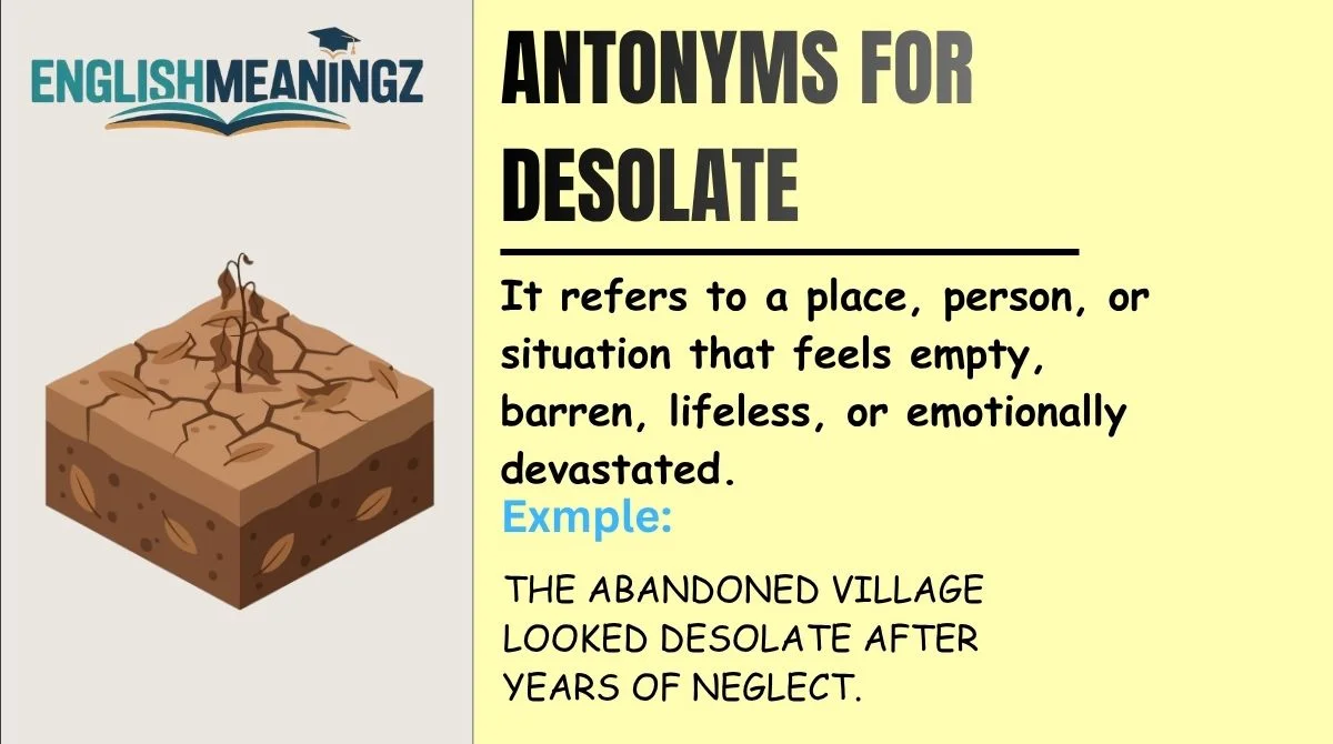 Antonyms for Desolate