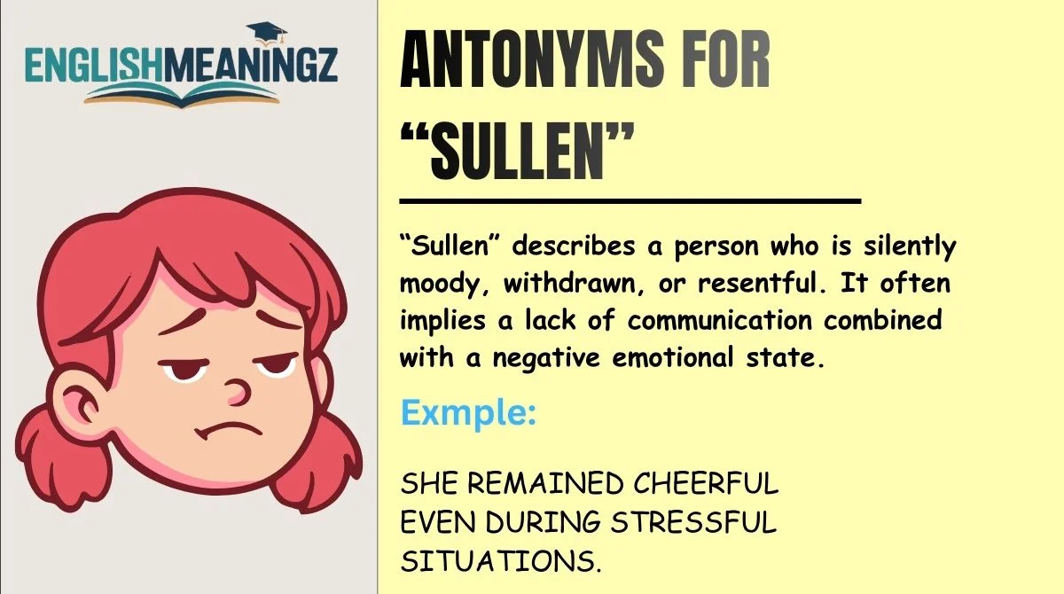 Antonyms for “Sullen”