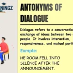 Antonyms of Dialogue