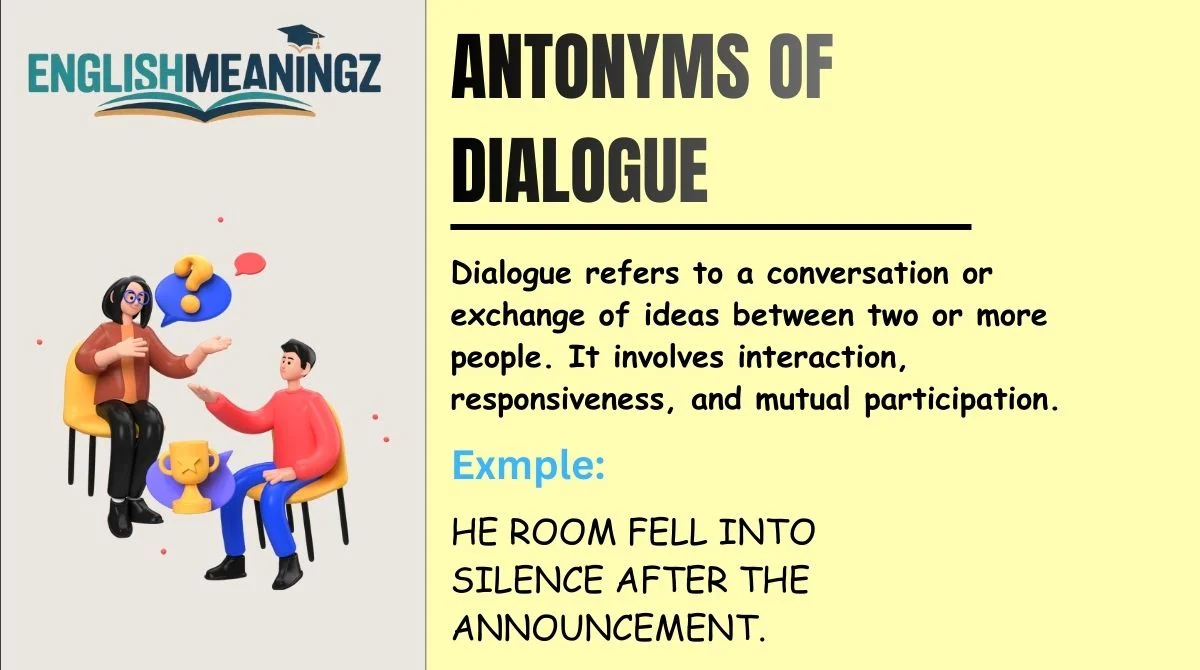 Antonyms of Dialogue