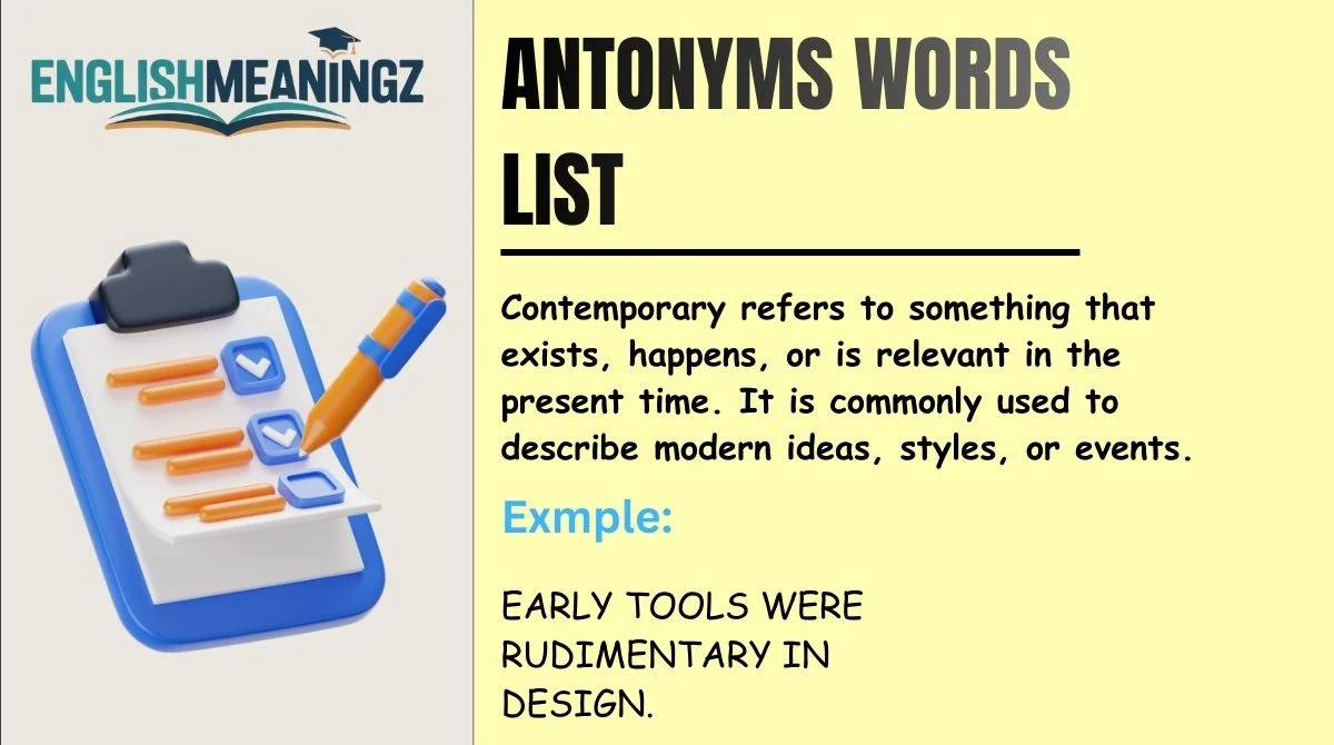 Antonyms Words List