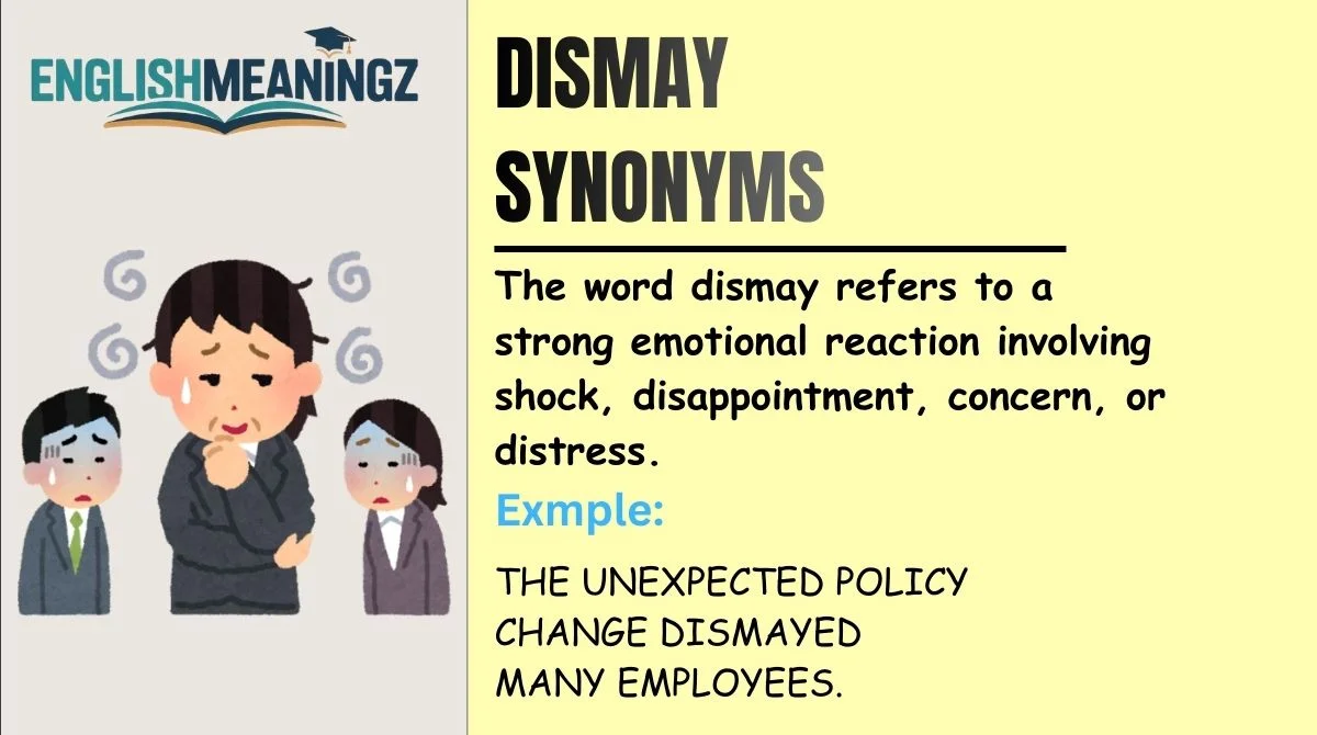 Dismay Synonyms