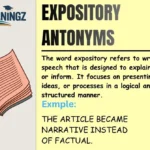 Expository Antonyms