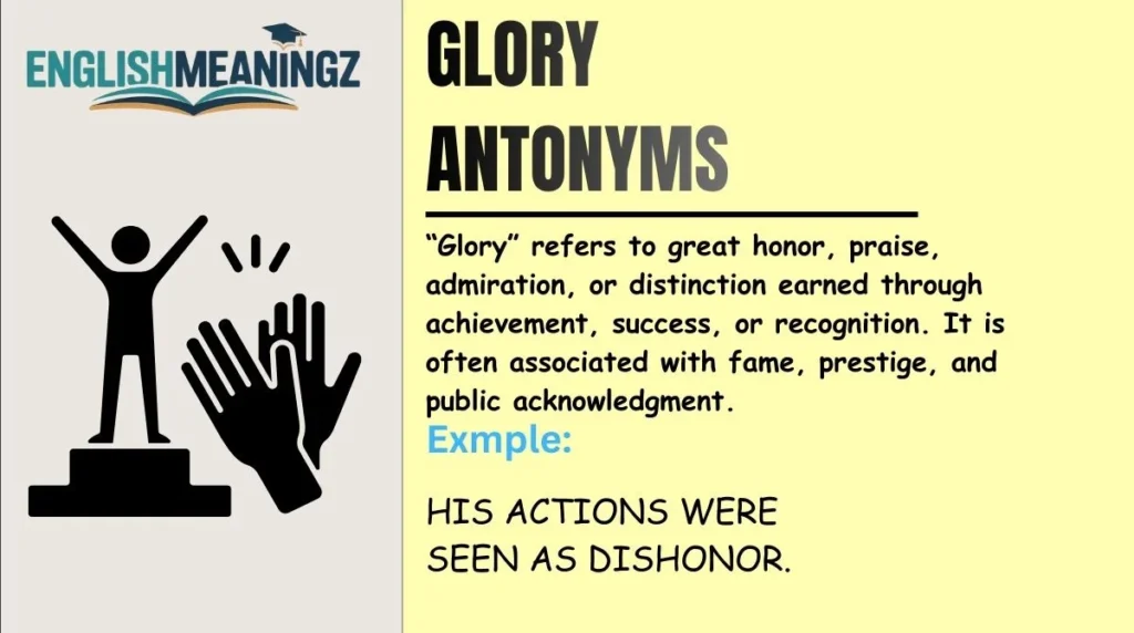 Glory Antonyms