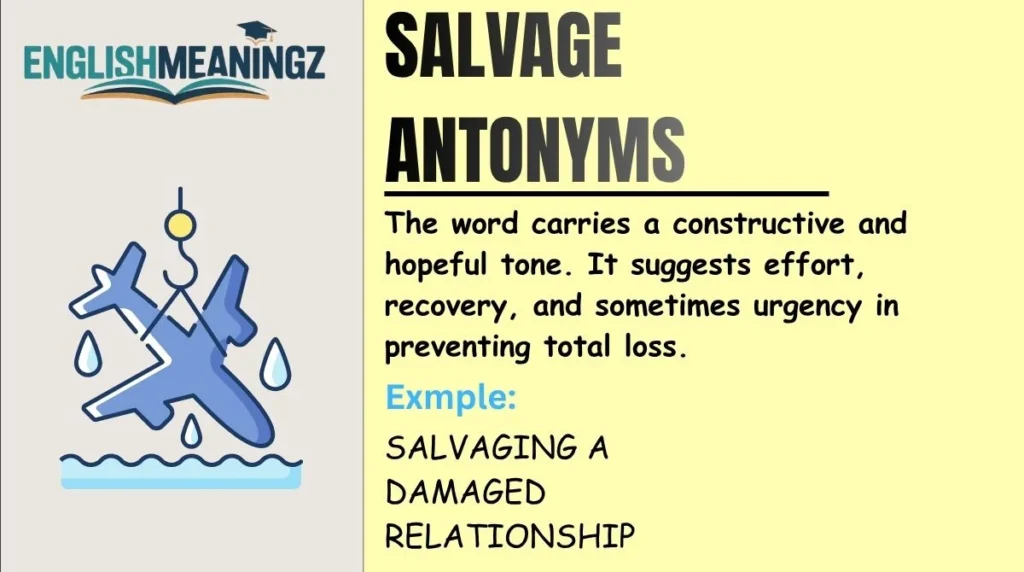 Salvage Antonyms