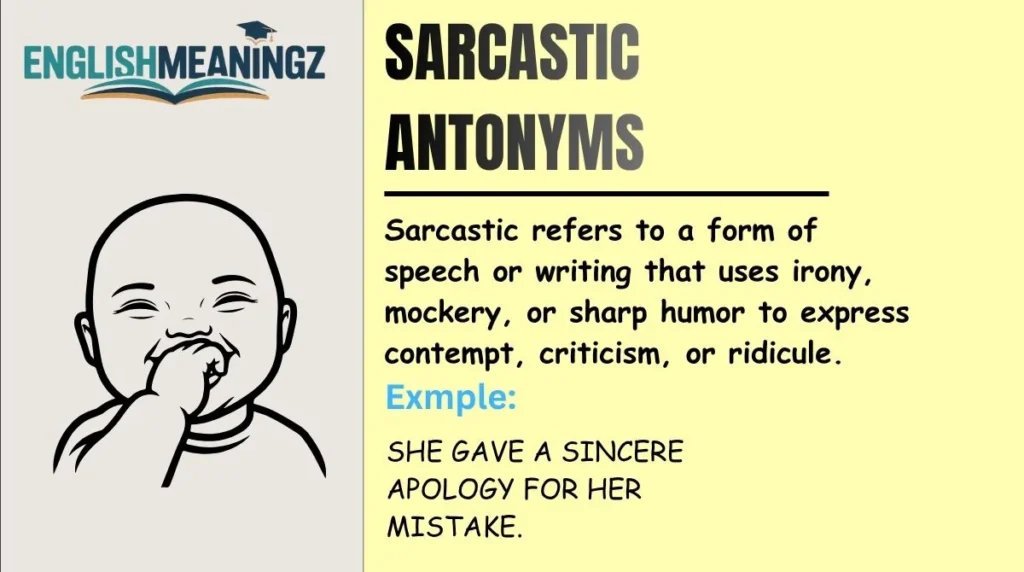 Sarcastic Antonyms