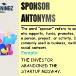 Sponsor Antonyms