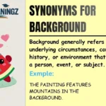 Synonyms for Background