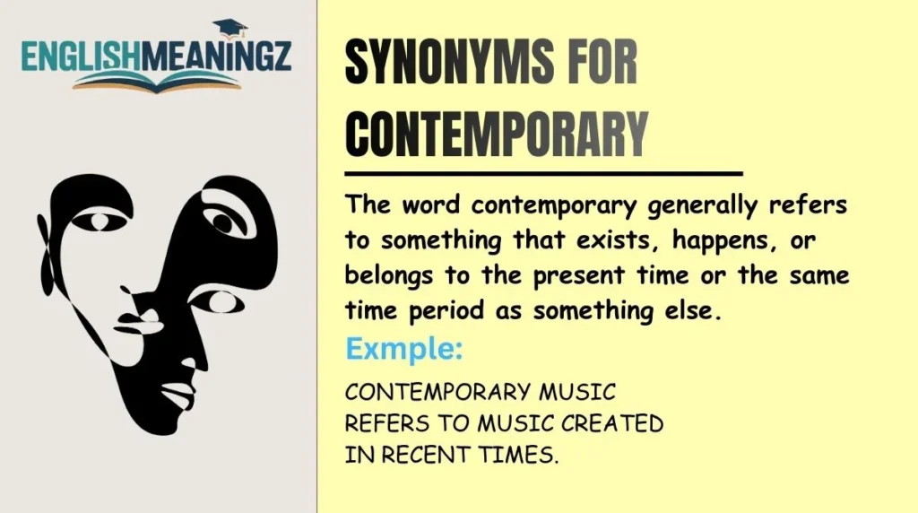 Synonyms for Contemporary