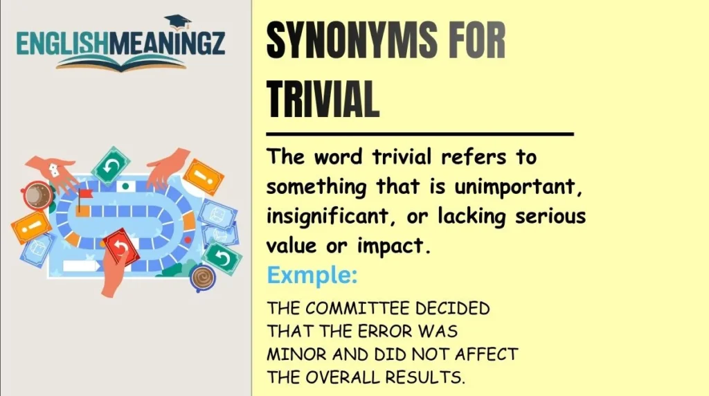 Synonyms for Trivial