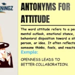 Antonyms for Attitude