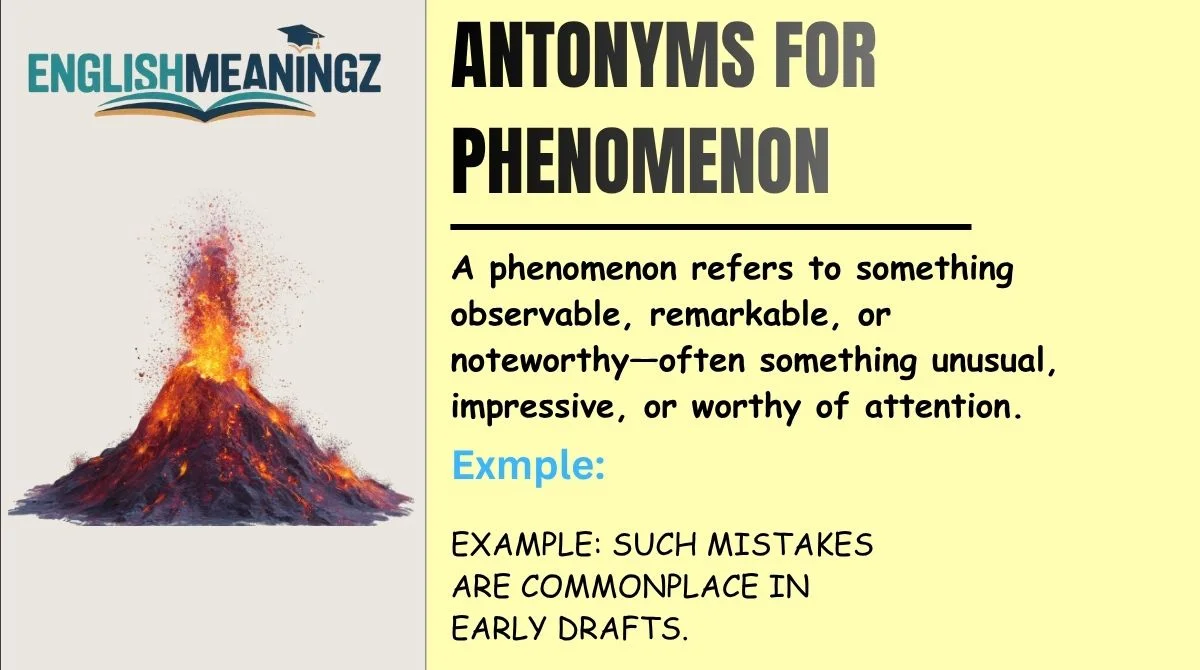 Antonyms for Phenomenon
