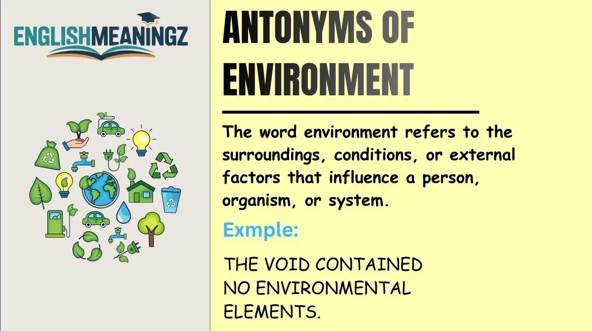 Antonyms of Environment
