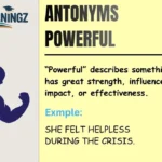 Antonyms Powerful